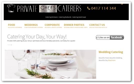 Catering Website Design
