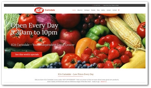 Supermarket Website Design